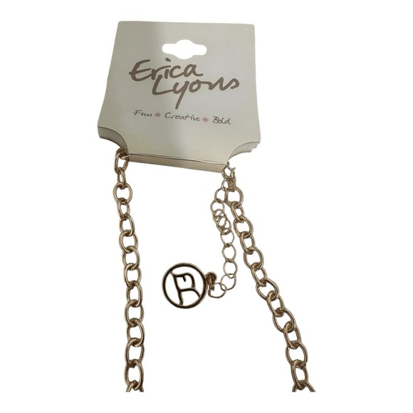 Erica Lyons Elegant Long Gold Tassel Necklace - Picture 3 of 6